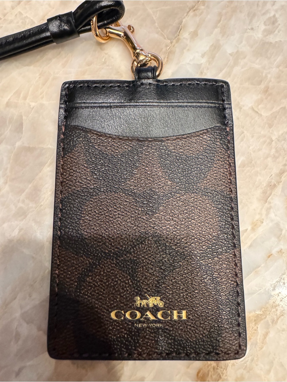 Coach ID/ credit card lanyard. New Without Tags